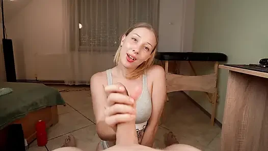 Missed Big Cock So Much! Deepthroat Until Tears, Fuck Me Hard and Cum All Over My Face!
