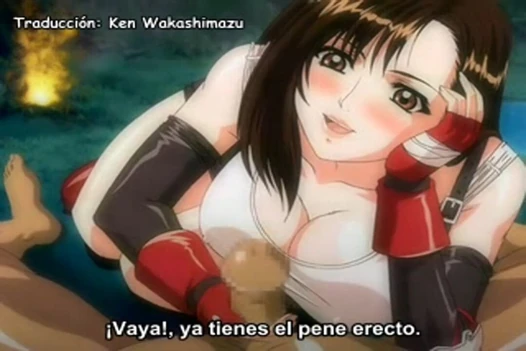 Sarcasticshovel392 presents: Final Fantasy VII's Tifa Lockhart succumbs in an intense anime-style oral sex session with English subtitles