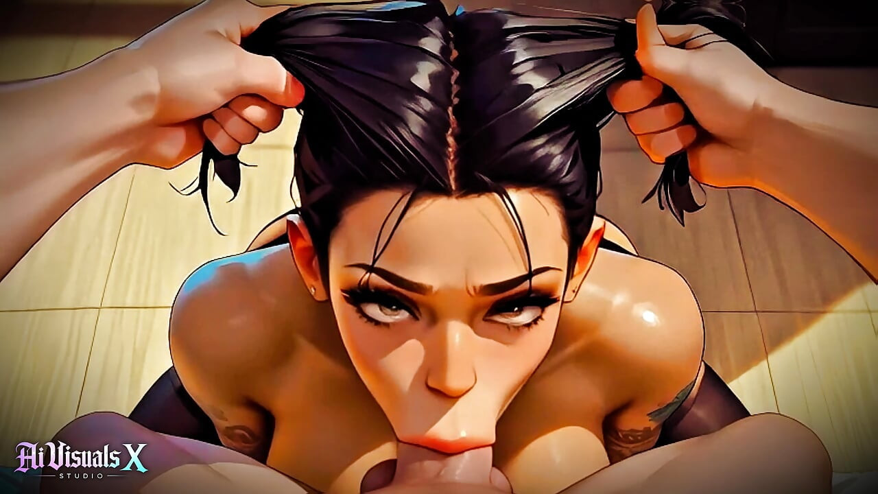 (4K) AI 3D Animated - Hot Latina Interracial Blowjob & Cumshot (AI Visuals X)