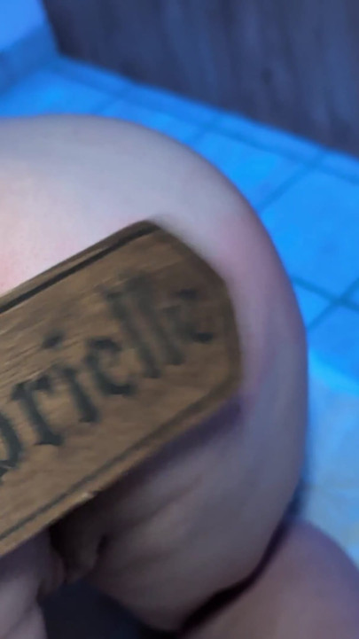 I redden her ass with a paddle | Clip 1