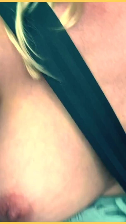 Wifey gets her perfect tits bounced in the car | Clip 1