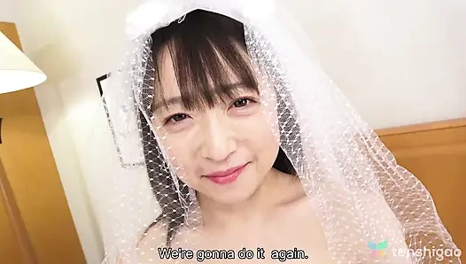 Natsuko Lijima Gets Pussy Fucked as a Young Bride in Her Wedding Dress