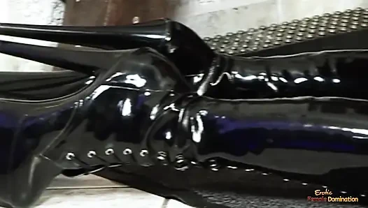 Girl masturbation is even hotter when there is bdsm intensity close by