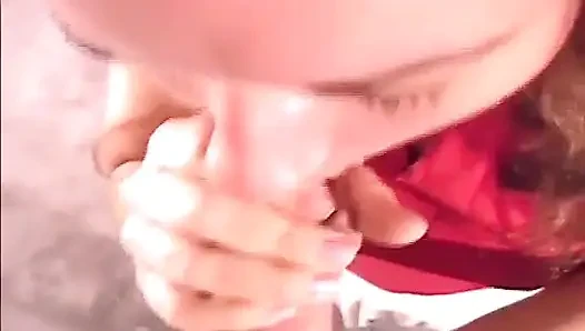 BBW böse mädchen: bBW-rothaarige blowjob