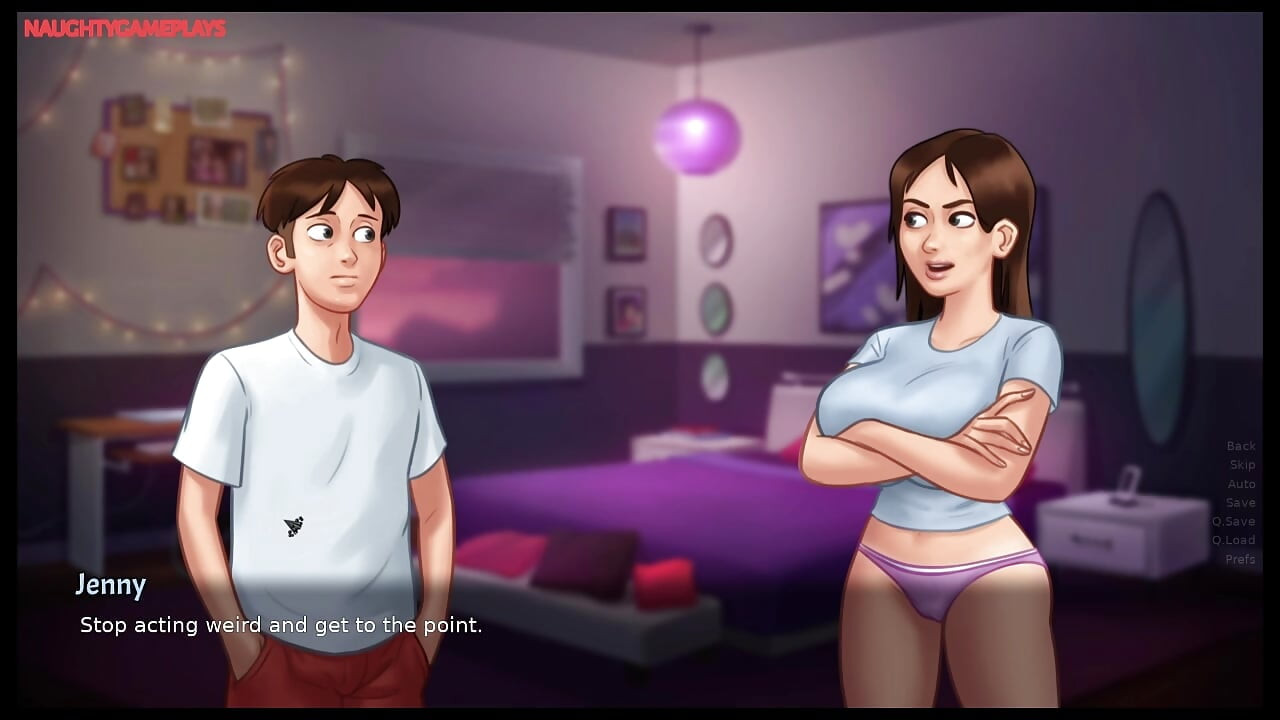 Summertime Saga Part 26 By DarkCookie - Busty Stepsis Gets Her Pussy Lick By Lucky Stepbro