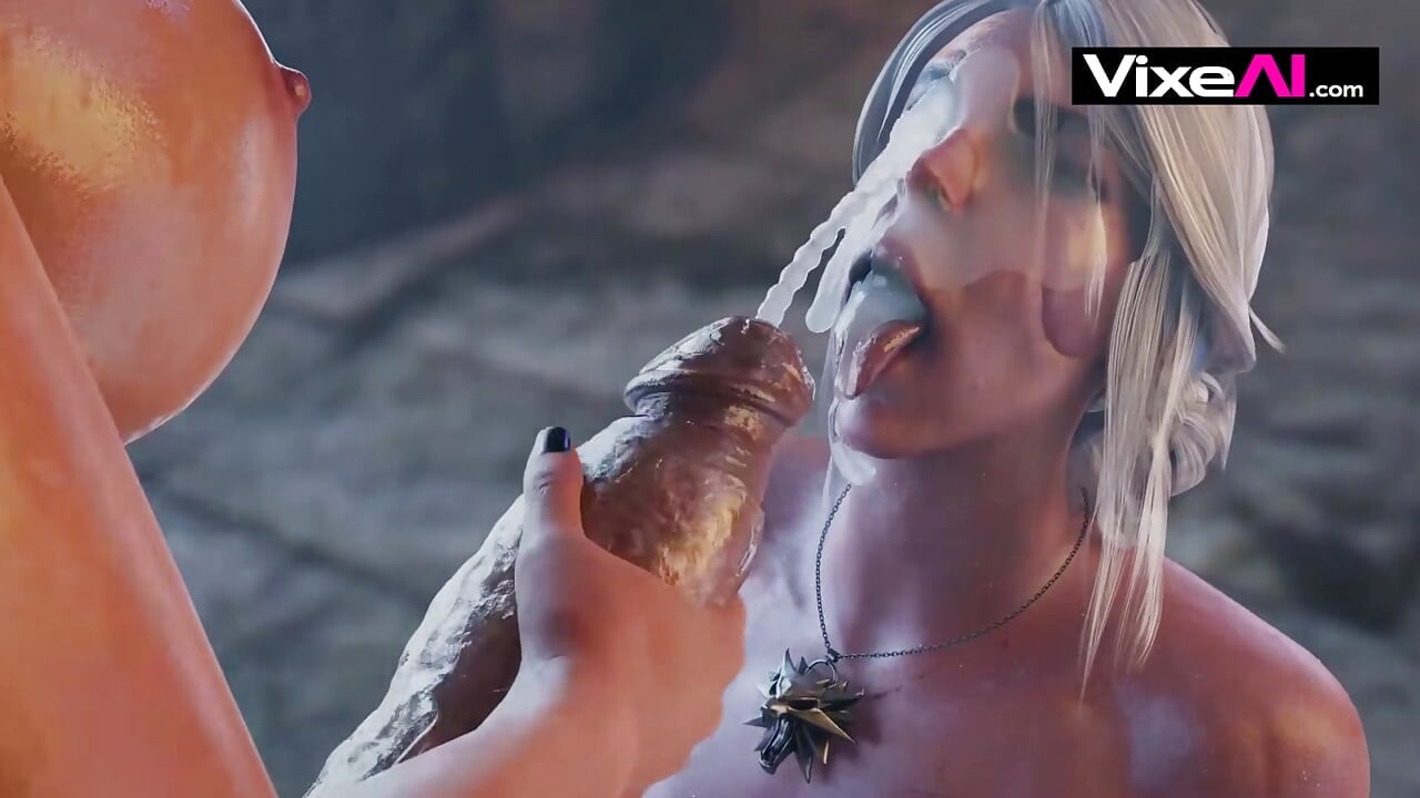金发少女被干，直到她在 3d 中射精 - Ai 生成