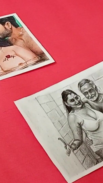 Compilation de dessins ou d’art érotiques de femmes indiennes desi sexy à gros nichons baisent avec leur mari et leur beau-frère | Clip 1