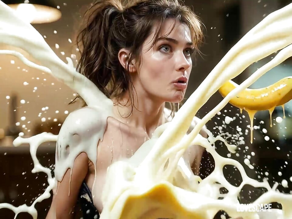 Banana Rain Cums When She Bites (AI generated)