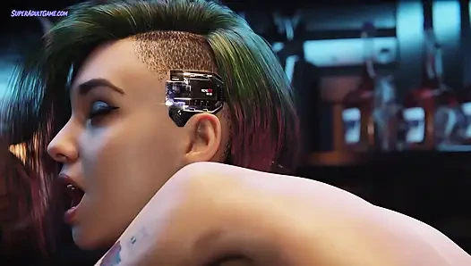 Erstaunliche 3D-zusammenstellung mit Judy Alvarez - Cyberpunk 2077 realistische Animation