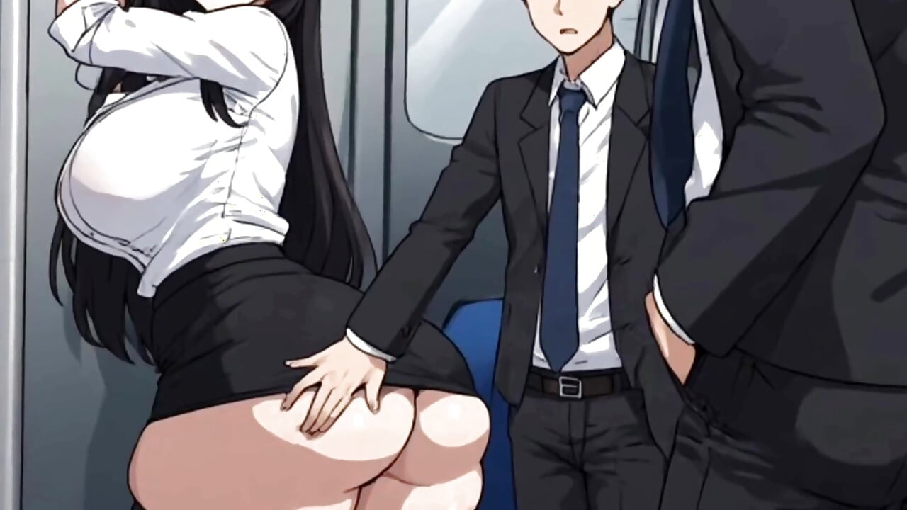 Anime Girl Seducing Man With Train ( AI generated )