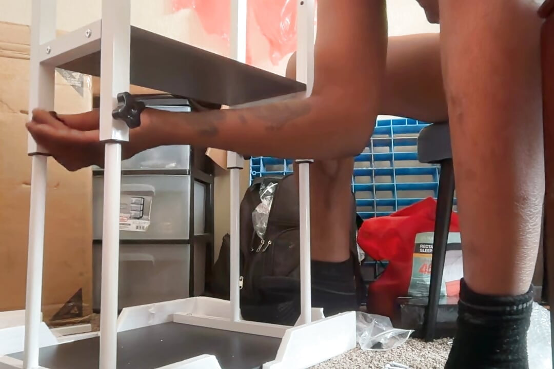 Nude table assembled with Cubby Da Porn Hubby