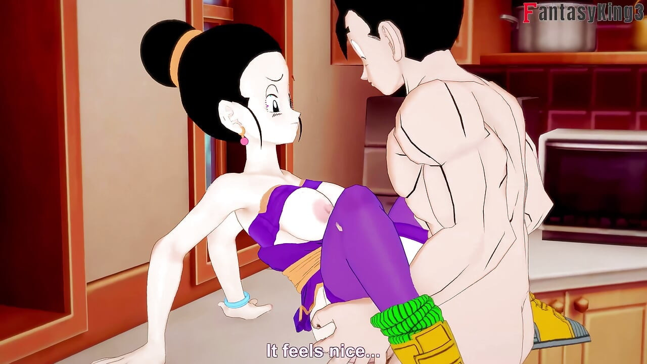 Chichi lavaboya sıkışıyor ve Gohan onu sikiyor - dragonball zex serisi