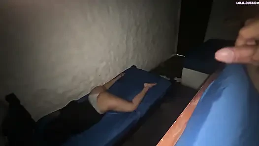 Masturbating while my stepsister touches herself