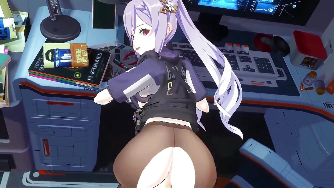 Genshin Impact - Keqing forró szexjelenetek több pozícióban - 3D hentai animáció