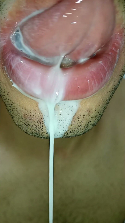 I want your milk in my mouth, tongue, long tongue fetish, sloopy, long tongue blowjob, playful tongue, kiss | Clip 1
