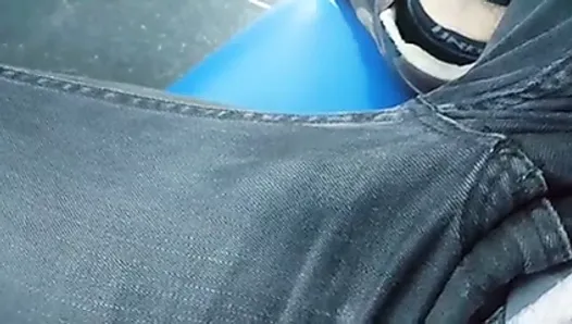 Cock twitching Horny on the Bus