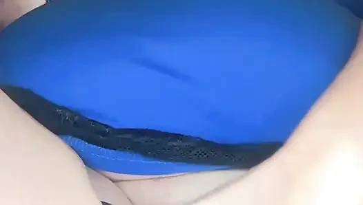 Stuffing My Dirty Mouth with My Panties While I Fingeri My Pussy for the Camera