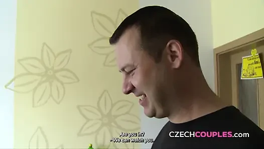 Streetside fucking with a hot Czech couple (Czech Couples)