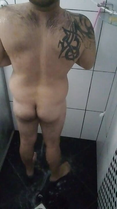 Taking a Shower in A Gym