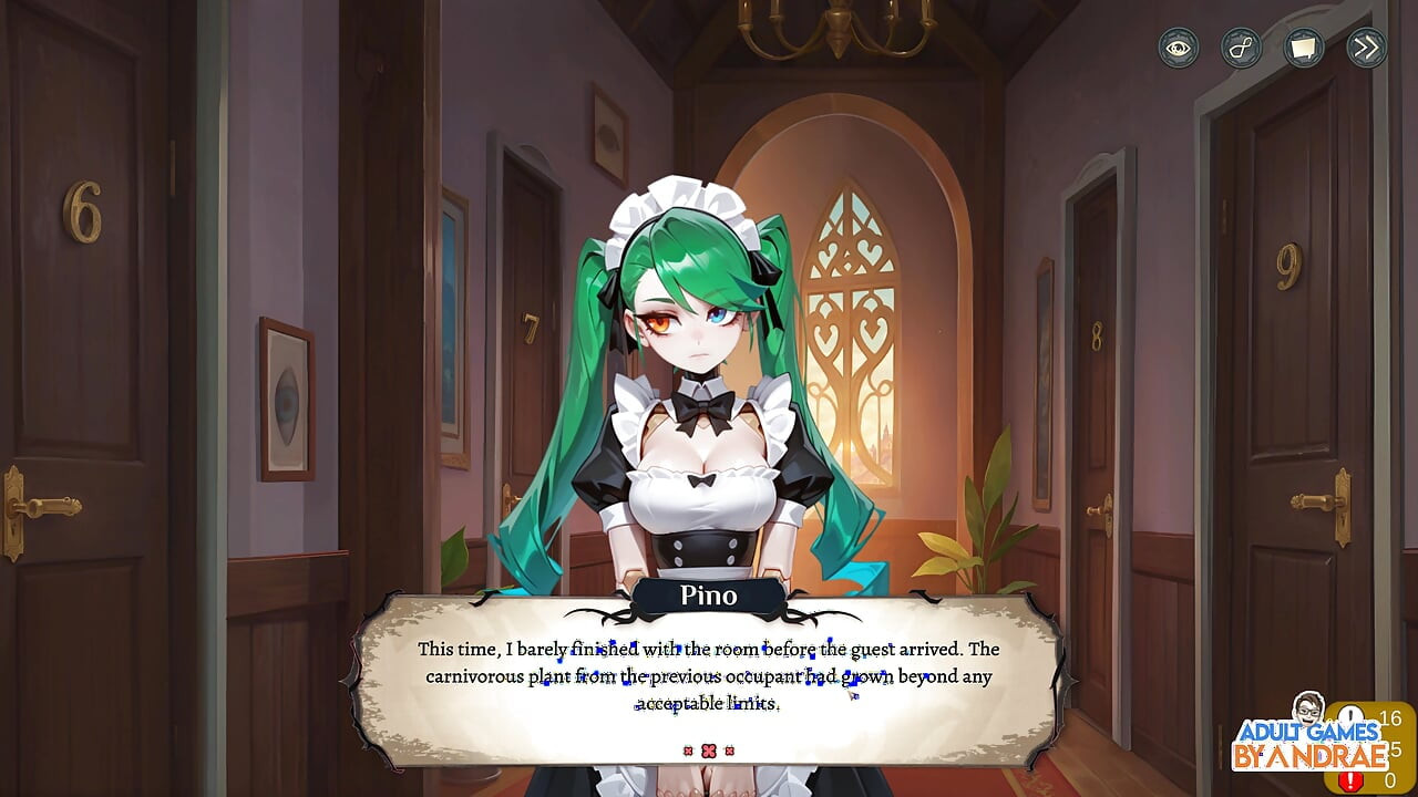 ホテルテイルズ ゲームプレイ パート3 - ニッキーのスーツケース整理を手伝い、ハントレスのグリセルダを洗う