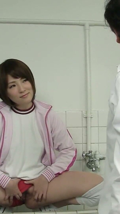 Tiny crazy japanese Girl suprised her Classmate on Toilet and seduce him to Fuck at Uncensored JAV | Clip 1