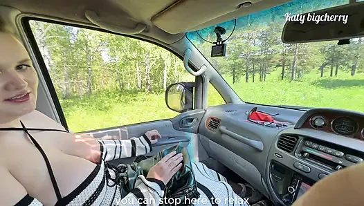Risky Public Sex With A Hitchhiker In The Middle Of The Forest