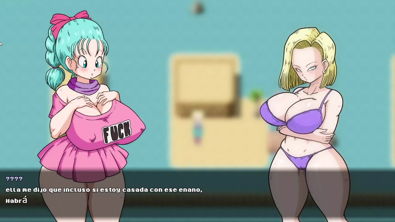 Bulma's Quest for the Ballz - Bulma from Dragon Ball Looking for Number 18 to Fuck Roshi
