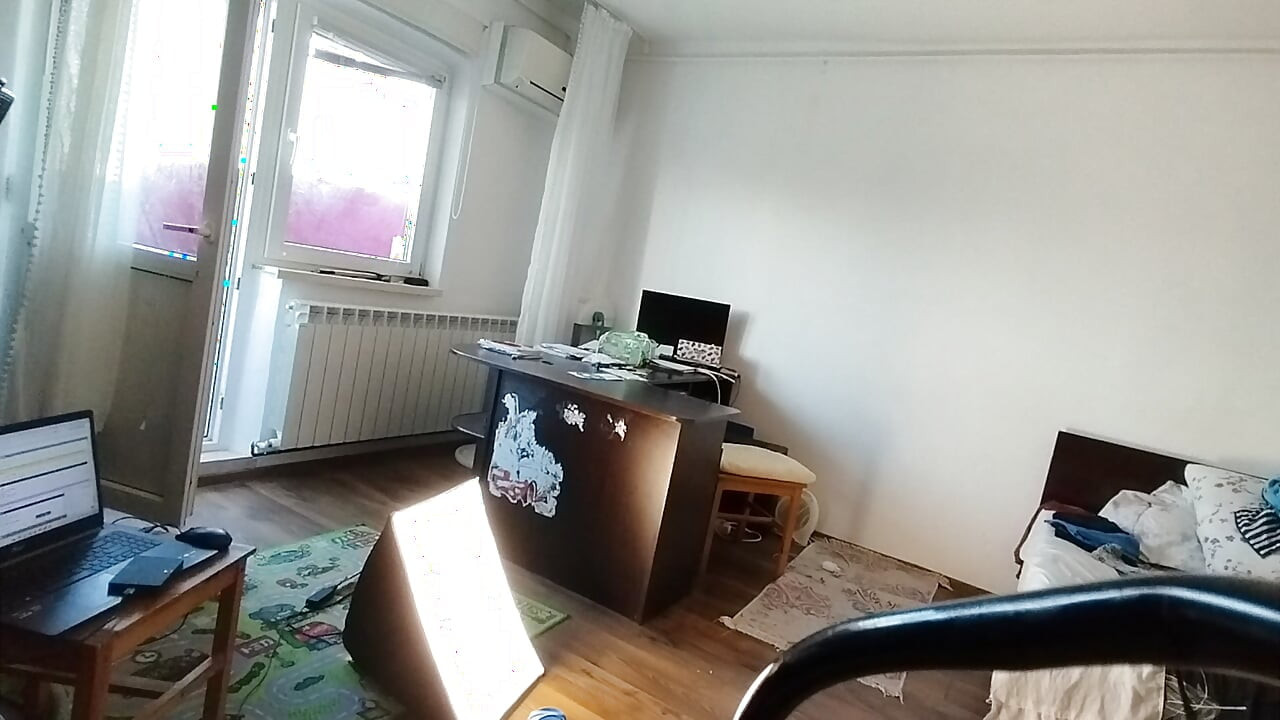 Amateur wife doing housework naked. Sexy and naughty wife trying on clothes that she cuts herself.