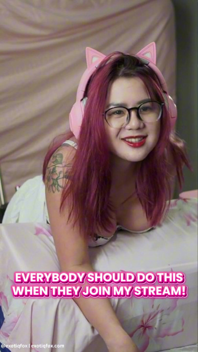 Everybody should do this when they join my stream