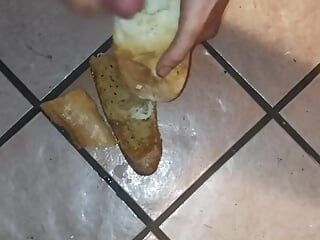 Masturbation with bread
