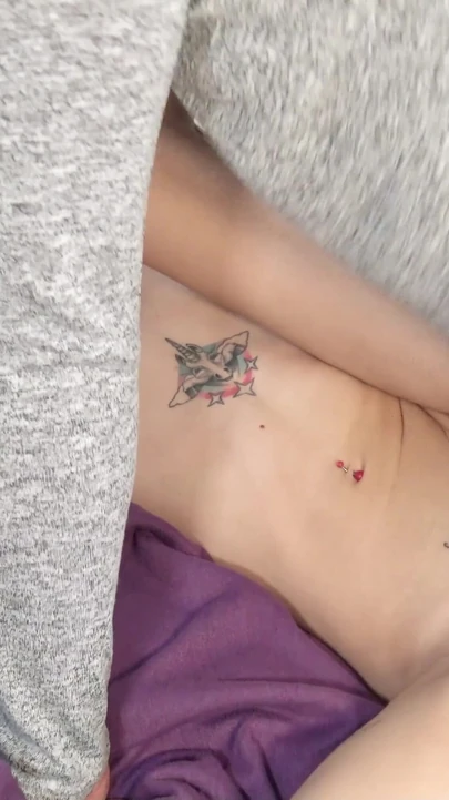 Key moment from "Real Amateur Sex with Small Teen Adelle Unicorn by German Guy"