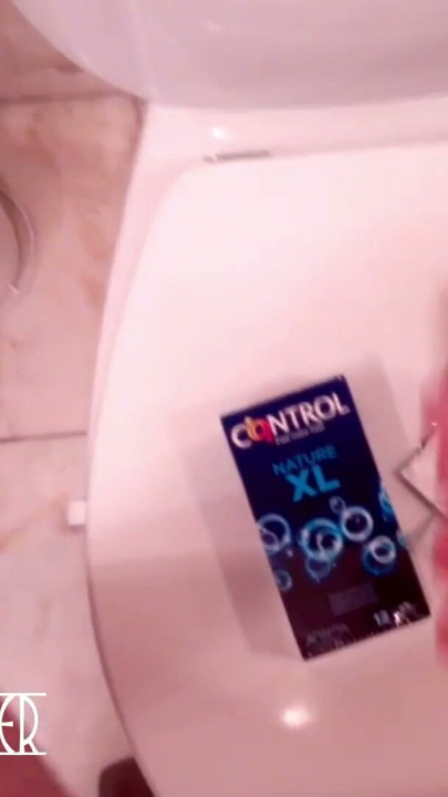 Slow masturbation in an XL condom! Massive thick cum moaning loud! | Clip 1