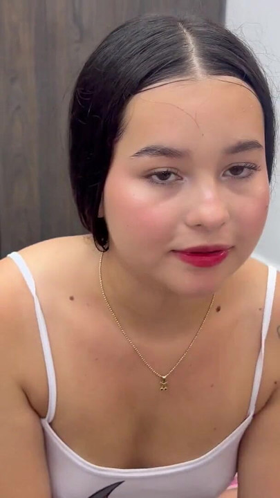 Iconic moment from "HORNY MAID SEDUCES young latino to fuck her hard"