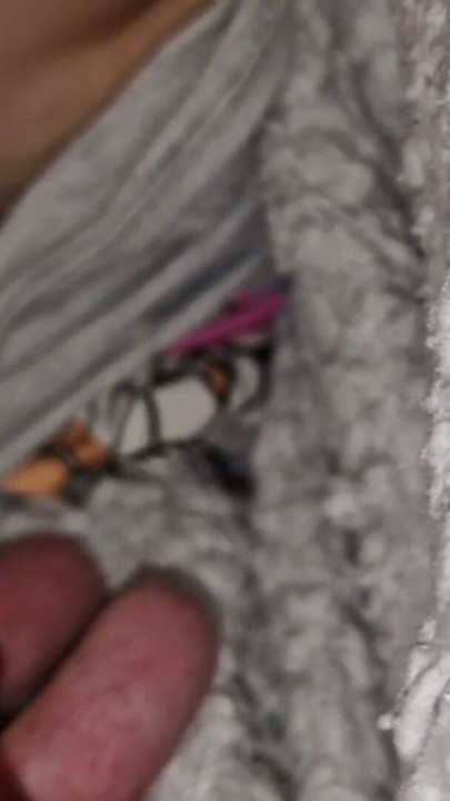After fucking my mouth and pussy before going to bed, he brutally plays with my nipple | Clip 2