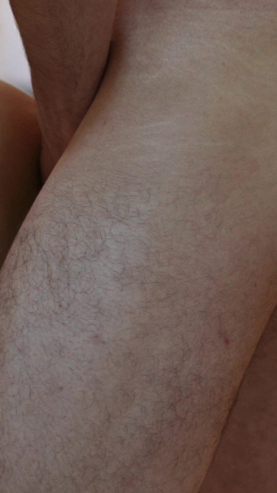 Behind the scene with Robert while he enjoyed riding my huge Trans cock | Clip 2