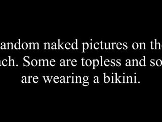 Fotos de desnudos al azar en la playa.