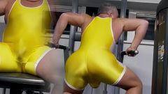 Bum Chums Singlet at the gym