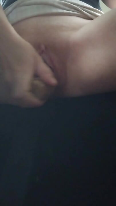 Horny Red Haired MILF Masturbating in the Back Seat of Her Car