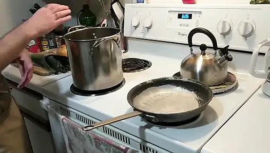 3 cabai daun bawang dimasak dengan minyak dan ngocok kontol