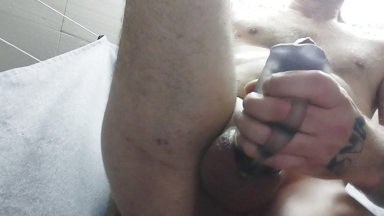 First the plug, then the horny cock dildo in my ass cunt and masturbator