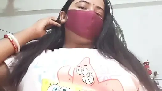 desi boudi's mood od because her audience dont like comments and share her video. Thats why she make this video.