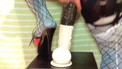 SISSY  FUCK BIG BIG DILDO IN ASSHOLE SPREADED AND DILATED