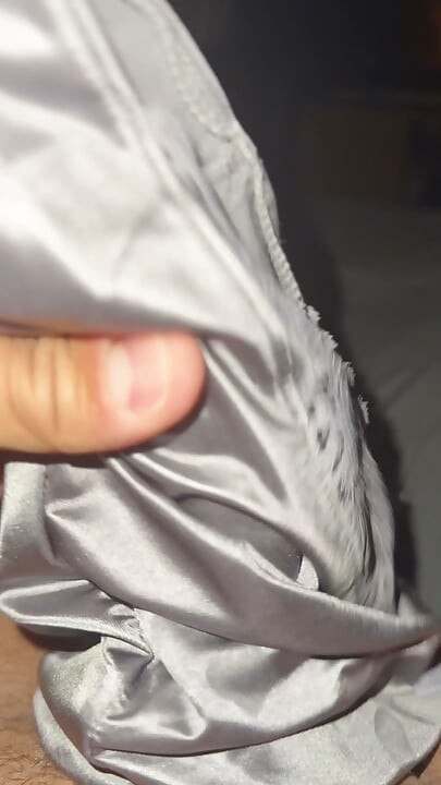 Silver soiled nurse panties