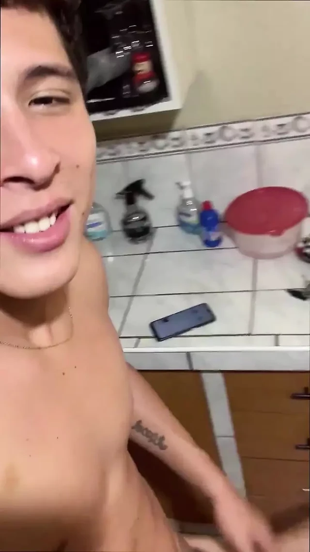 Young man tempts me with his cock while I'm working