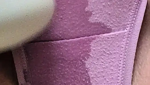 Soaked my pink cotton panties