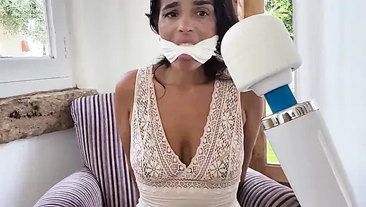 Office Self Bond: Sekretaris Latina Mengikat Dirinya sendiri untuk Bosnya, Nyepong kontol dan FootJob Lalu Diikat HD