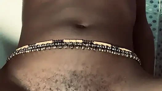 Hot ebony babe browngurl234 enjoys solo moment in the bathroom