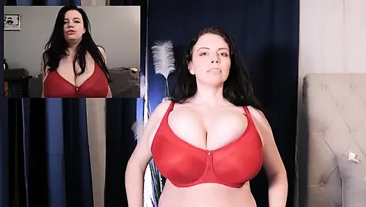 Милая Lilith, намазанная маслом грудь, поклонение размеру, сравнение