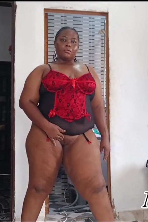 Thick Ebony BBW MILF Laundry Day with Vibrator - Mara Exotic