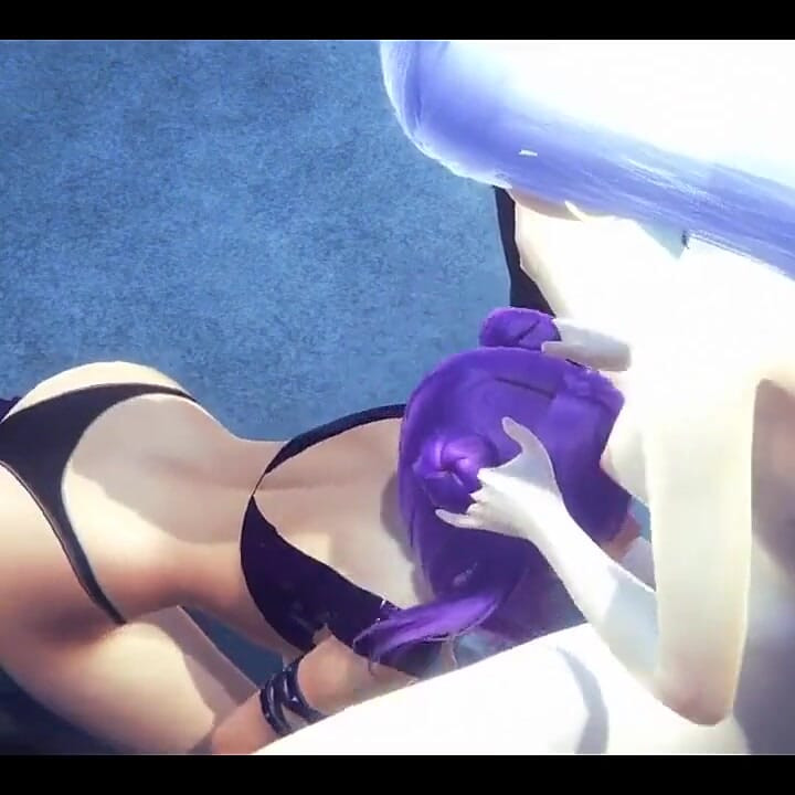 Lol Kda Hentai - Evelynn Futa Fucks Kaisa's Ass and Blowjob - Japanese Asian Manga Anime Game Porn